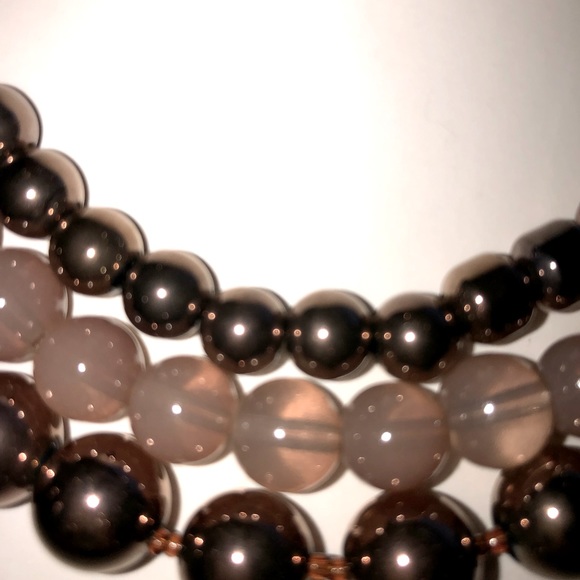 Triple Strand “Pearlisque” Necklace - Picture 3 of 10